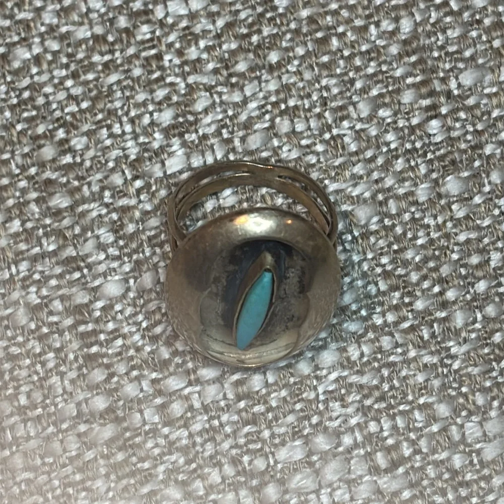 Turquoise and Sterling Ring